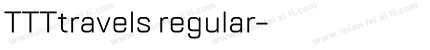 TTTtravels regular字体转换